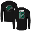 Northeastern State University Football Black Mascot Long Sleeve - #15 Xander Green