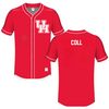 University of Houston Red Baseball Jersey - # Harold Coll