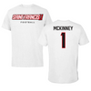 Saint Francis University (Pennsylvania) Football White Tee - #1 Casey McKinney