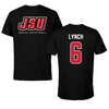 Jacksonville State University Beach Volleyball Black Block Performance Tee - #6 Carley Lynch