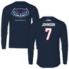 Florida Atlantic University Football Navy FAU Performance Long Sleeve - #7 George Johnson