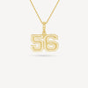 Gold Presidents Pendant and Chain - #56 Aaron McDaniels