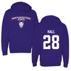 Northwestern State University Football Purple Hoodie - #28 Antonio Hall