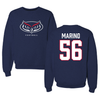 Florida Atlantic University Football Navy Mascot Crewneck - #56 Zachary Marino