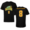 George Mason University Soccer Black Jersey Tee - #8 Luis Maestre Sansano