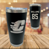 Central Michigan University Football Black Stainless Steel Tumbler - #85 Nasir  Willams