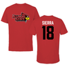 Illinois State University Football Red Redbird Tee - #18 Evan Sierra