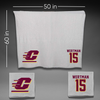 Central Michigan University Football Gray Blanket - #15 Troy Wertman