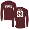 Mississippi State University Football Maroon Long Sleeve - #53 Malik Ellis