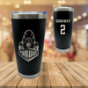 Purdue University Soccer Black Stainless Steel Tumbler - #2 Gracie Dunaway