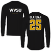West Virginia State University Basketball Black Performance Long Sleeve - #25 Latifat Olatunji