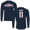 Florida Atlantic University Softball Navy Block Long Sleeve - #11 Zoey Jones