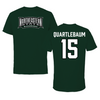 Northeastern State University Basketball Forest Green Block Tee - #15 Trey Quartlebaum