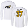 Alabama State University Football White Performance Long Sleeve - #37 Brandon Gilliam