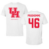 University of Houston Softball White Performance Tee - #46 Kayley Prudhomme