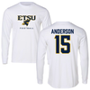 East Tennessee State University Football White Long Sleeve - #15 Ty Anderson