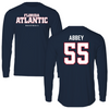 Florida Atlantic University Baseball Navy Block Long Sleeve - #55 Zachary Abbey