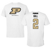 Purdue University Baseball White Tee - #2 Ty Gill