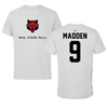 Arkansas State University Rugby Light Gray NIL for ALL Performance Tee - #9 Ned Madden