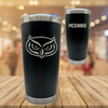 Florida Atlantic University Tennis Black Stainless Steel Tumbler - Amber McGinnis