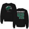 Northeastern State University Baseball Black Crewneck - #42 Cristian Hernandez