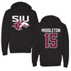 Southern Illinois University at Carbondale Football Black Hoodie - #15 Allen Middleton