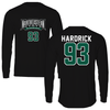 Northeastern State University Football Black Jersey Performance Long Sleeve - #93 Braylon Hardrick