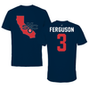 Saint Mary's College of California Softball Navy State Tee - #3 Hannah Ferguson