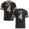 Bryant University Black Football Jersey - #4 Lake Ellis