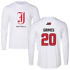 Jacksonville State University Softball White Performance Long Sleeve - #20 Ainsley Grimes