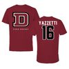 Dean College Field Hockey Cardinal Tee - #16 Emily Yazzetti