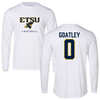 East Tennessee State University Football White Long Sleeve - #0 Cody Goatley
