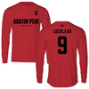 Austin Peay State University Football Red Jersey Long Sleeve - #9 Skyler Locklear