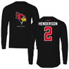 Illinois State University Soccer Black Mascot Long Sleeve - #2 Eiley Henderson