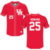 University of Houston Red Baseball Jersey - #25 Duncan Howard