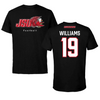 Jacksonville State University Football Black JSU Tee - #19 Cameron Williams