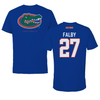 University of Florida Softball Blue Performance Tee - #27 Kendra Falby