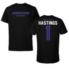 Boise State University Volleyball Black Performance Tee - #1 Kendall Hastings