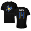 McNeese State University Basketball Black Performance Tee - #14 Javohn Garcia