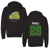 George Mason University Soccer Black Patriots Hoodie - #29 Nico Prioli