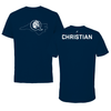 Queens University of Charlotte TF and XC Navy State Performance Tee - Lauren Christian