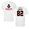 Austin Peay State University Football White Tee - #82 DJ Carter