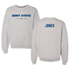 Kent State University TF and XC Gray Crewneck - Jaheim Jones