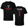 North Carolina State University Basketball Black Wolfpack Tee - #1 Jayden Taylor
