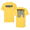 Centre College Football Yellow Colonel Tee - #54 Dajuan Wardell