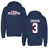 Florida Atlantic University Football Navy Block Hoodie - #3 Carson Cruver