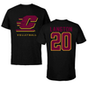 Central Michigan University Volleyball Black Performance Tee - #20 Johannah Langton