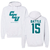 Coastal Carolina University Basketball Gray Hoodie - #15 Jordan Battle