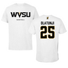 West Virginia State University Basketball White Tee - #25 Latifat Olatunji