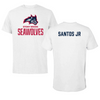 Stony Brook University TF and XC White Performance Tee - Carlos Santos Jr